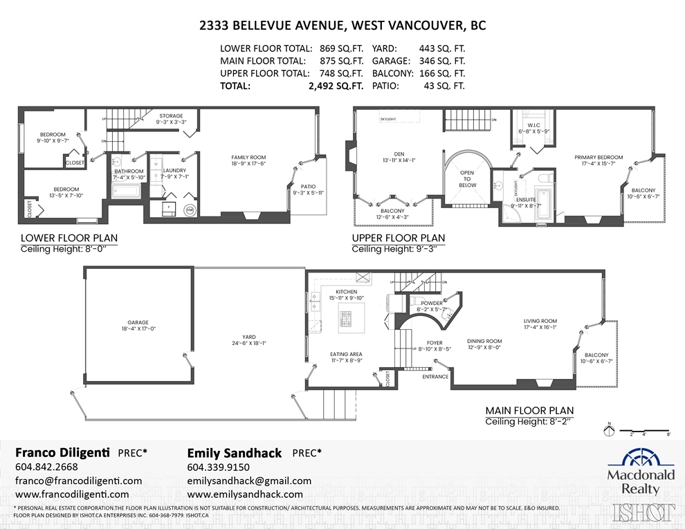 2333 Bellevue Avenue, West Vancouver, Floor Plan