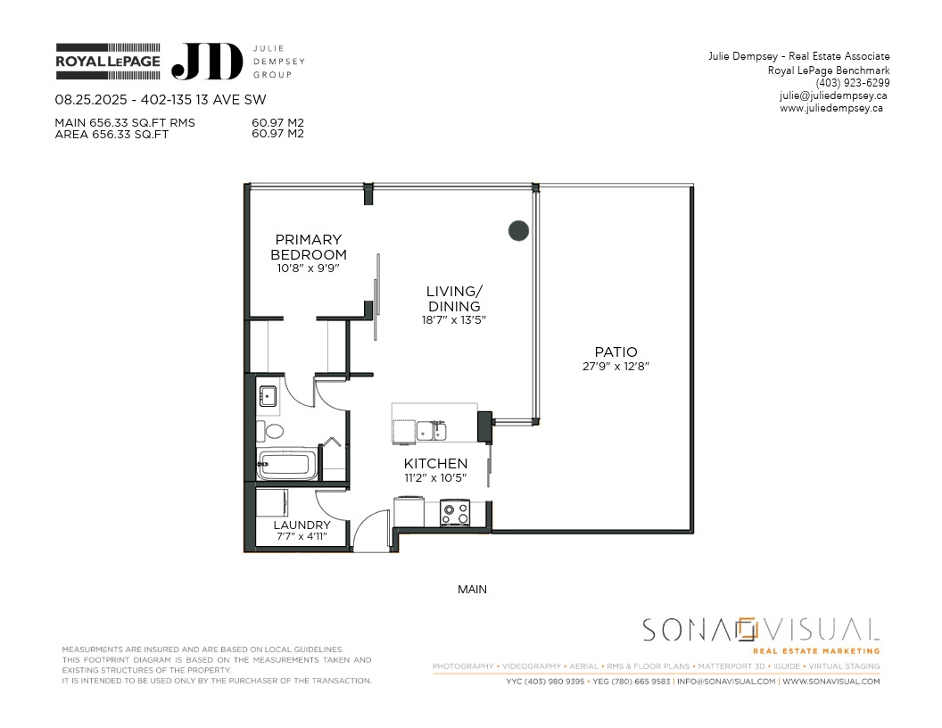 402 135 13 Avenue SW Floor Plan Image
