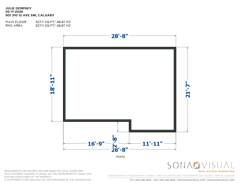 906 310 12 Avenue Foot Print