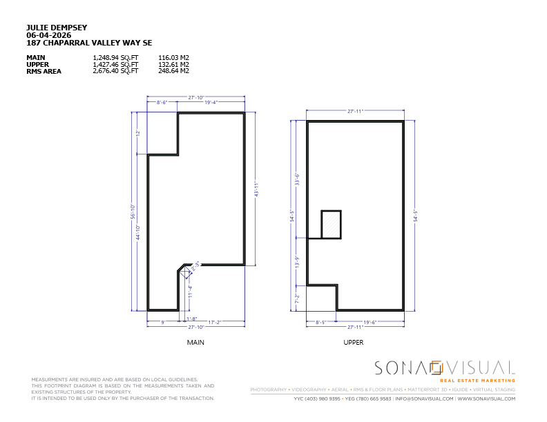 187 Chaparral Valley Way SE Foot Print